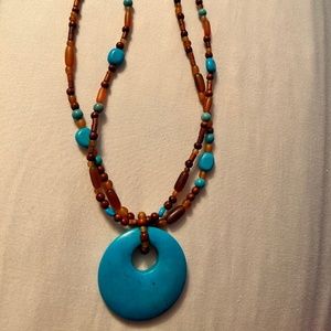 Vintage Turquoise Beaded Necklace